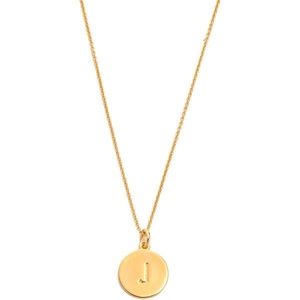 Gold Kate Spade "J" initialed necklace